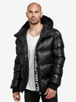 Winterjassen Winterjas Logan Heren Zwart -Herenkleding Winkel 0161980000e47e5e1ff82bbf395b9bb1
