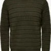 Only & Sons Crewneck Truien Trui Sean Heren Olijfgroen -Herenkleding Winkel 017ec1d13207ac598e22e676b4978190