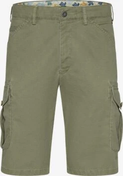 Meyer Cargo Shorts Slimfit Cargobroek Heren Olijfgroen