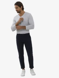 MEY Longsleeves Shirt Heren Lichtgrijs -Herenkleding Winkel 07f7e596ba2db5ce8b58dd1063d627a9