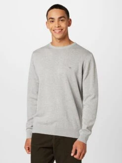 FYNCH-HATTON Crewneck Truien Regular Fit Trui Heren Grijs / Lichtgrijs -Herenkleding Winkel 0810bca107f7f92bb37b02096e026487