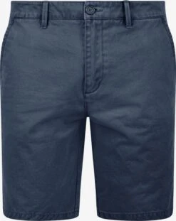 Solid Chino Shorts Regular Chino Pinhel Heren Blauw