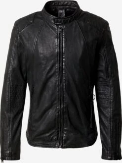 GIPSY Leren Jassen Tussenjas Aigon Heren Zwart