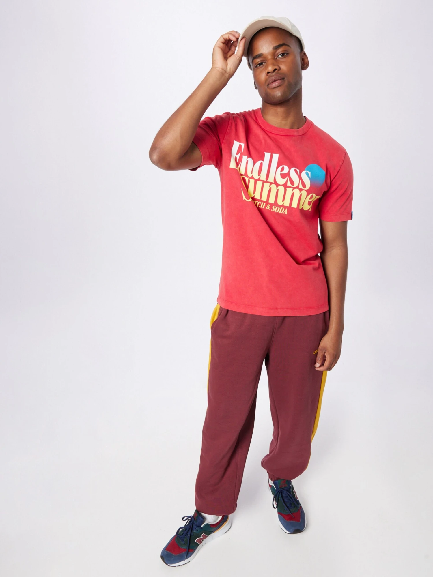 Scotch & Soda T-shirts Shirt Heren Watermeloen Rood 7 Scotch & Soda T-shirts Shirt Heren Watermeloen Rood - Afbeelding 5