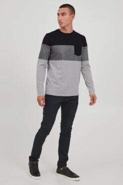 Indicode Jeans Longsleeves Shirt Amadeo Heren Grijs / Grijs Gemêleerd -Herenkleding Winkel 1330b9cd775eb6a861fd52e7ee9e216e