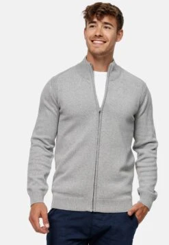 Indicode Jeans Vesten Gebreid Vest Buch Heren Lichtgrijs -Herenkleding Winkel 151de3c3ca69fb525556d52d36351b65