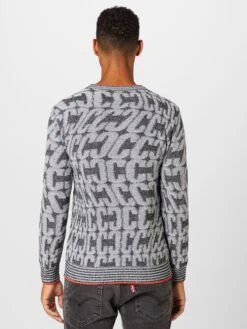 CARLO COLUCCI Crewneck Truien Trui Heren Zwart Gemêleerd -Herenkleding Winkel 173de46d405b98c417f7bafdf77b3892