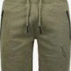 Solid Sweat Shorts Regular Broek Taras Heren Groen