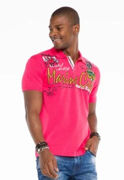 Cipo & Baxx Polos Shirt Heren Gemengde Kleuren / Rood -Herenkleding Winkel 18e5003ebaa13108398c236f7f14bdcf