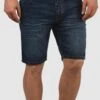 Indicode Jeans Denim Shorts Regular Broek Alessio Heren Donkerblauw