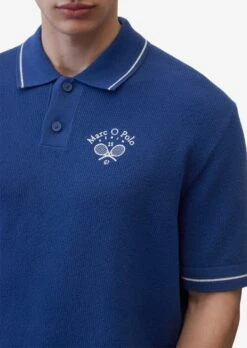 Marc O'Polo DENIM Polos Shirt Heren Blauw -Herenkleding Winkel 1a6dc43c39ee91cd143fcf51c0e98014