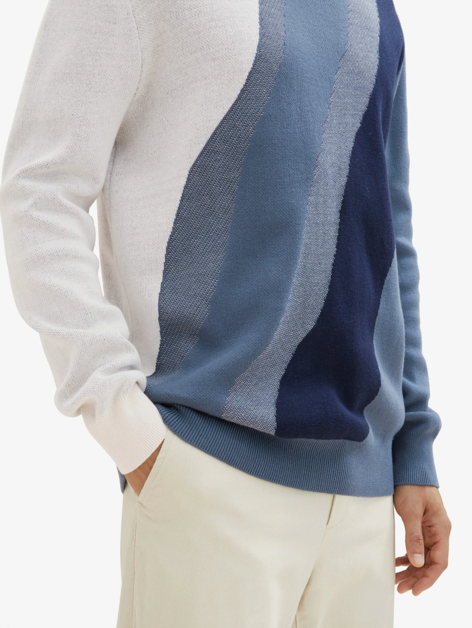 Tom Tailor Crewneck Truien Trui Heren Marine / Smoky Blue / Nachtblauw 6 Tom Tailor Crewneck Truien Trui Heren Marine / Smoky Blue / Nachtblauw - Afbeelding 4
