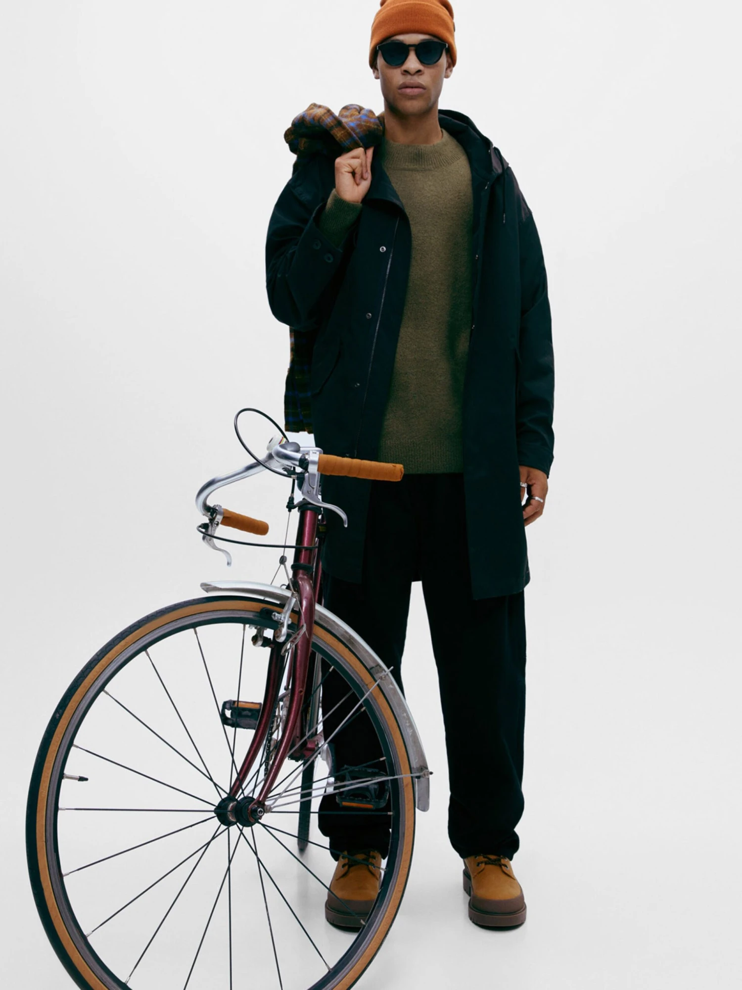 PULL & BEAR Crewneck Truien Trui Heren Kaki 8 PULL & BEAR Crewneck Truien Trui Heren Kaki - Afbeelding 6