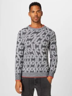 CARLO COLUCCI Crewneck Truien Trui Heren Zwart Gemêleerd -Herenkleding Winkel 1cd2ea34496bffde94748e684fdc9767