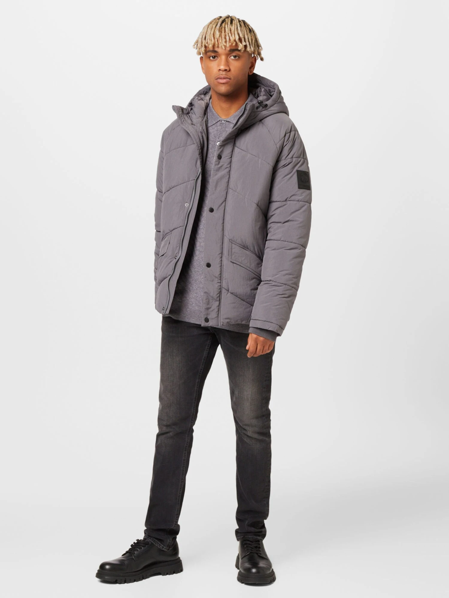 V-hals Truien Trui Heren Grafiet 7 V-hals Truien Trui Heren Grafiet - Afbeelding 5