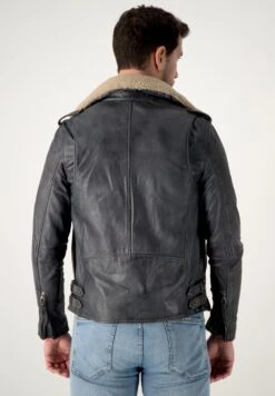 Leren Jassen Tussenjas Maddox Heren Grijs -Herenkleding Winkel 2269ce9cf82b78288cad2ac5305956b4