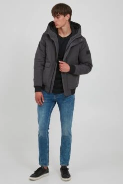 Indicode Jeans Donsjassen Winterjas Heren Grijs -Herenkleding Winkel 250edba26a9e20fe2788d0c00615223b