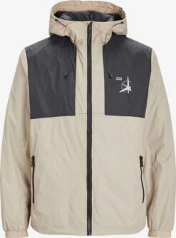 Jack & Jones Outdoor Jassen Functionele Jas Heren Lichtbeige / Zwart
