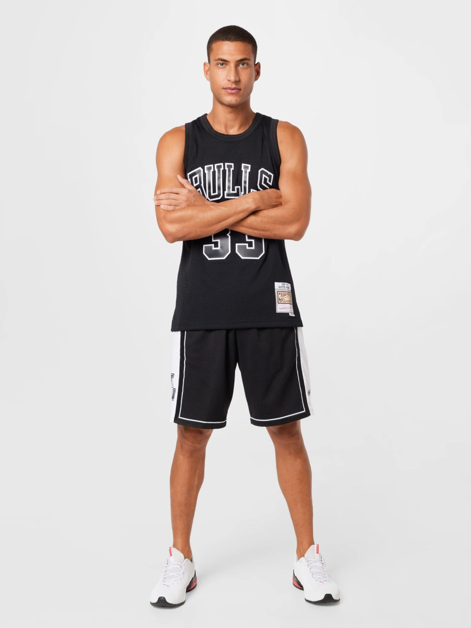 Mitchell & Ness Shorts Loosefit Broek Heren Zwart 7 Mitchell & Ness Shorts Loosefit Broek Heren Zwart - Afbeelding 5