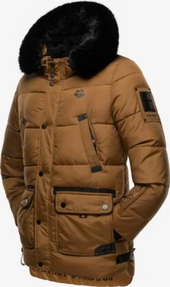 Winterjassen Winterjas Mironoo Heren Bruin -Herenkleding Winkel 282d66edbb9abe1d5beba192fefc69e6