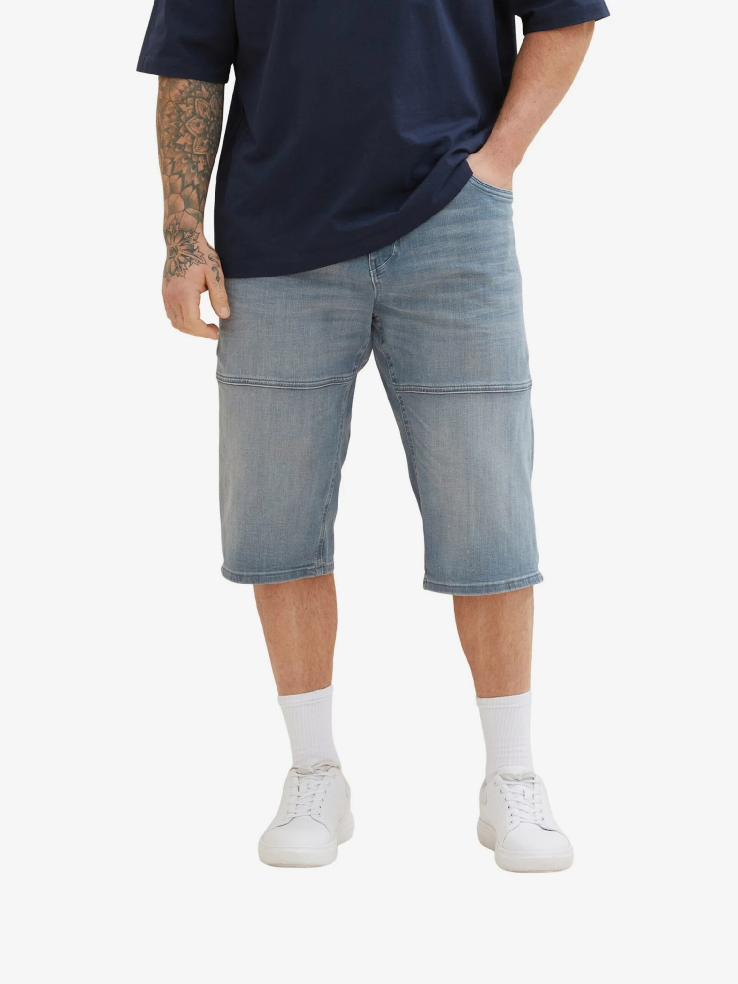 Denim Shorts Regular Jeans Heren Blauw 4 Denim Shorts Regular Jeans Heren Blauw - Afbeelding 2