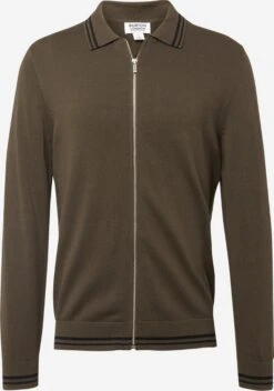 Vesten Gebreid Vest Heren Kaki