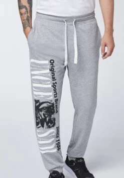 Sweatpants Tapered Broek Heren Lichtgrijs -Herenkleding Winkel 2adab71b55760e0b80bff25d372ba786