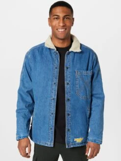 Spijkerjassen Tussenjas SHERPA Jacket Denim Heren Blauw -Herenkleding Winkel 2b52705e80c192ce284f1953a784a066