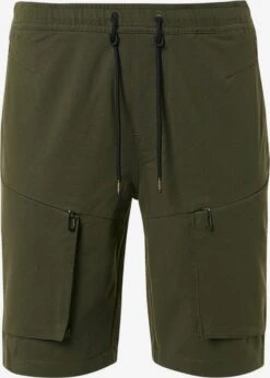 No-Excess Cargo Shorts Regular Cargobroek Heren Donkergroen