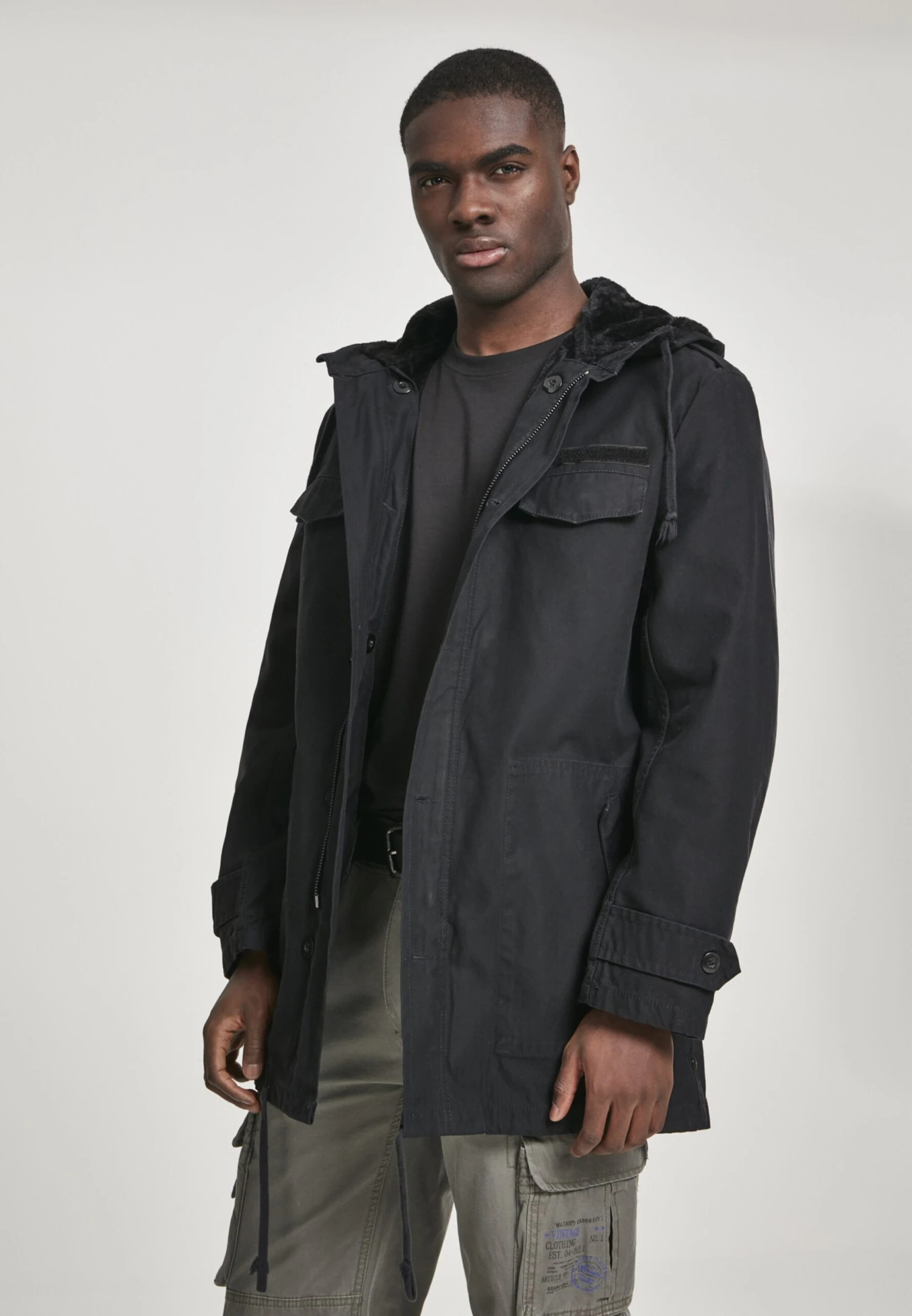 Brandit Tussenjassen Tussenparka Heren Zwart 4 Brandit Tussenjassen Tussenparka Heren Zwart - Afbeelding 2