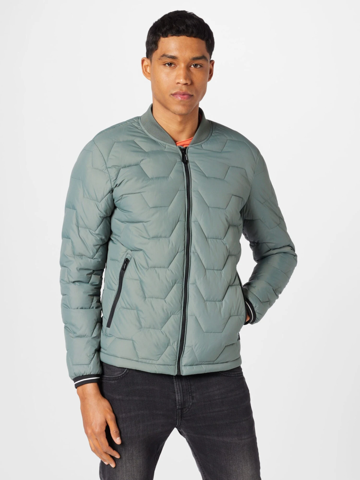 No-Excess Tussenjassen Tussenjas Heren Pastelgroen 4 No-Excess Tussenjassen Tussenjas Heren Pastelgroen - Afbeelding 2