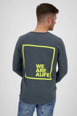 Longsleeves Shirt Heren Duifblauw -Herenkleding Winkel 2cdafa79d29b91036a3667ba1755e313