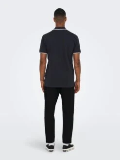 Only & Sons Pantalons Regular Bandplooibroek Dew Pax Heren Zwart -Herenkleding Winkel 2db62d08dbc37b15d4c27d7acca417cc