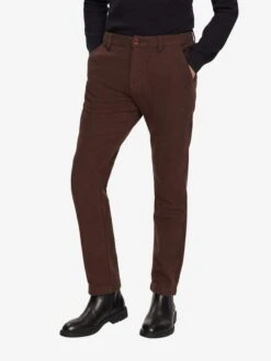 ESPRIT Chinos Slimfit Chino Heren Donkerbruin -Herenkleding Winkel 2f0f9be3239ce655c06bda971c28866e