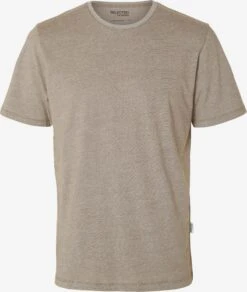 Selected Homme T-shirts Shirt Aspen Heren Chamois