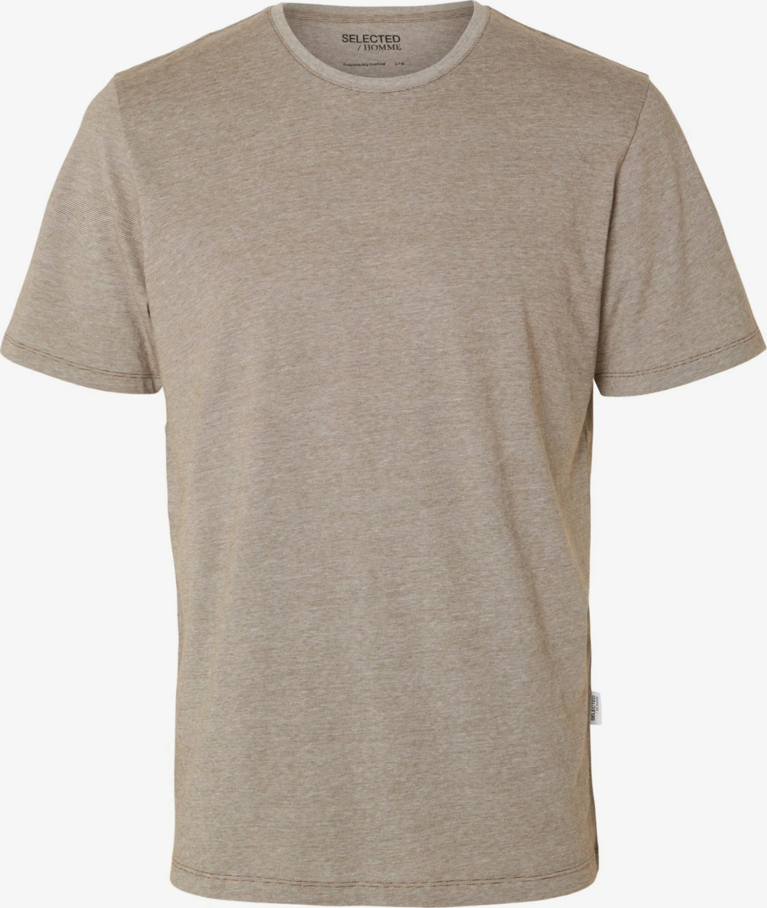 Selected Homme T-shirts Shirt Aspen Heren Chamois 3 Selected Homme T-shirts Shirt Aspen Heren Chamois