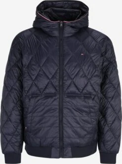 Gewatteerde Jassen Winterjas Heren Nachtblauw