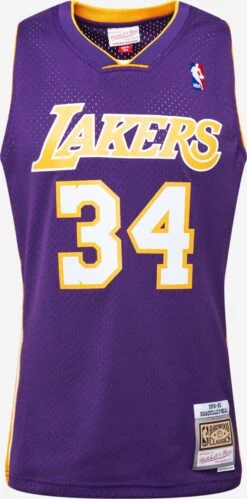 Mitchell & Ness Tanktops Shirt LA LAKERS - NBA SWINGMAN Heren Donkerlila