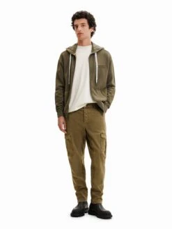 Desigual Cargobroeken Tapered Cargobroek Hank Heren Olijfgroen -Herenkleding Winkel 33a023123a4ee1ac6cb3911c8ac23cc8