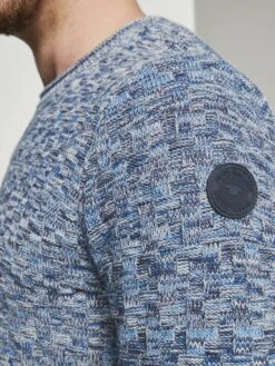 Tom Tailor Crewneck Truien Trui Heren Blauw -Herenkleding Winkel 35829624619ee208f4c4df41663e5e25