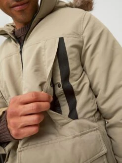 Jack & Jones Parkas Winterparka Craft Heren Donkerbeige -Herenkleding Winkel 363f360e96e24619286fee03973a3234