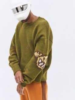 Crewneck Truien Trui Yassin Heren Olijfgroen -Herenkleding Winkel 39eb200c3be902ca5712933ab779e068