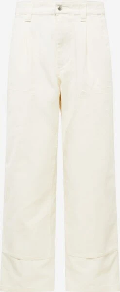 OBEY Pantalons Regular Bandplooibroek Turner Heren Wit