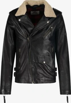 Leren Jassen Tussenjas Maddox Heren Zwart