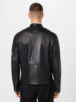 BOSS ORANGE Leren Jassen Tussenjas Jomarc Heren Zwart -Herenkleding Winkel 3e6c3e0f5dfffc9597b706a09573a540