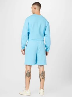 RIVER ISLAND Sweat Shorts Regular Broek Heren Lichtblauw -Herenkleding Winkel 42e6a82322210b444546cdb9f8bbce56