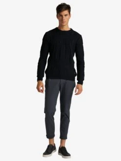 CARLO COLUCCI Crewneck Truien Trui Constantini Heren Zwart -Herenkleding Winkel 47375d131d6c6f969997eeb8e0125e34