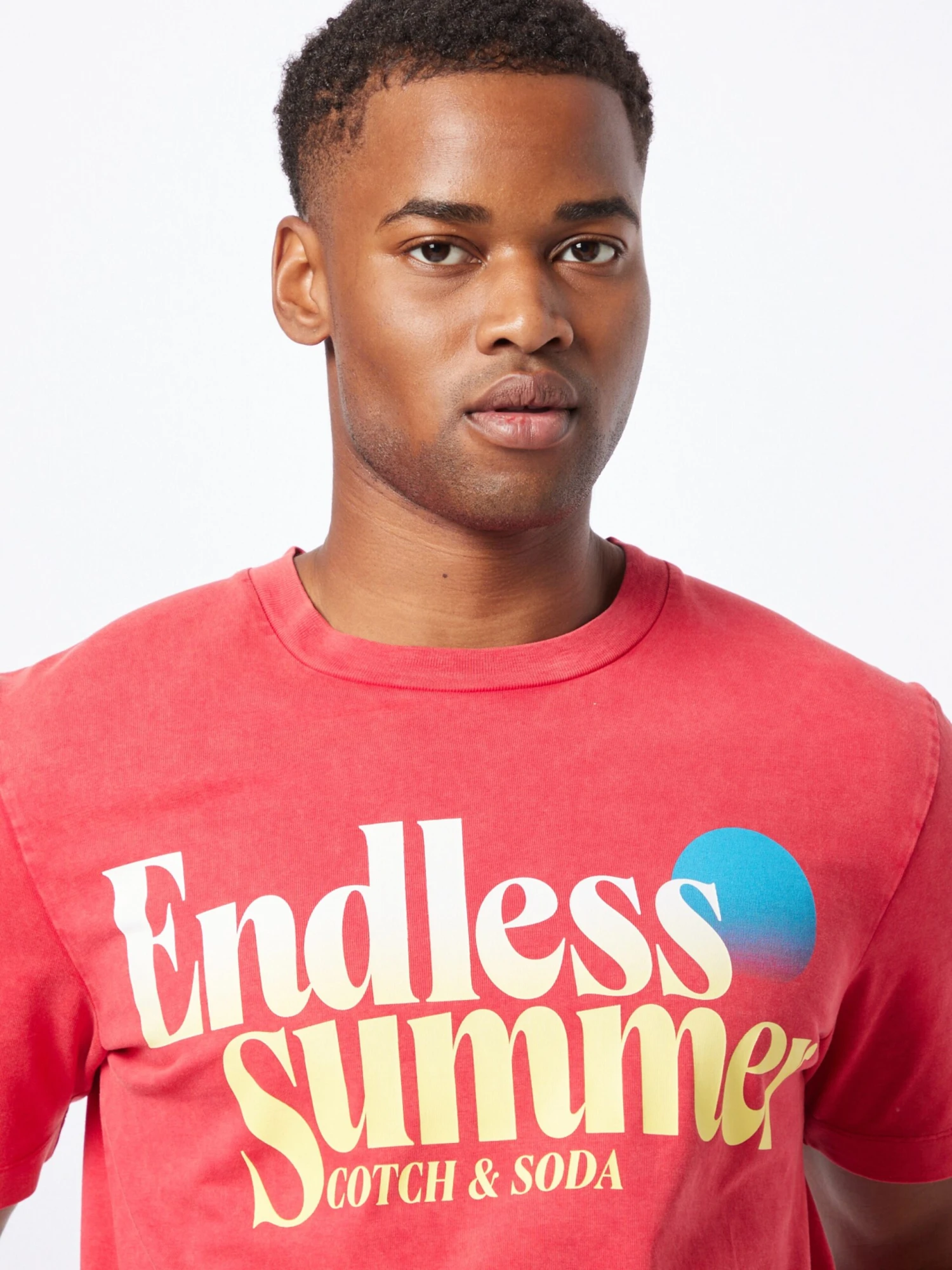 Scotch & Soda T-shirts Shirt Heren Watermeloen Rood 4 Scotch & Soda T-shirts Shirt Heren Watermeloen Rood - Afbeelding 2