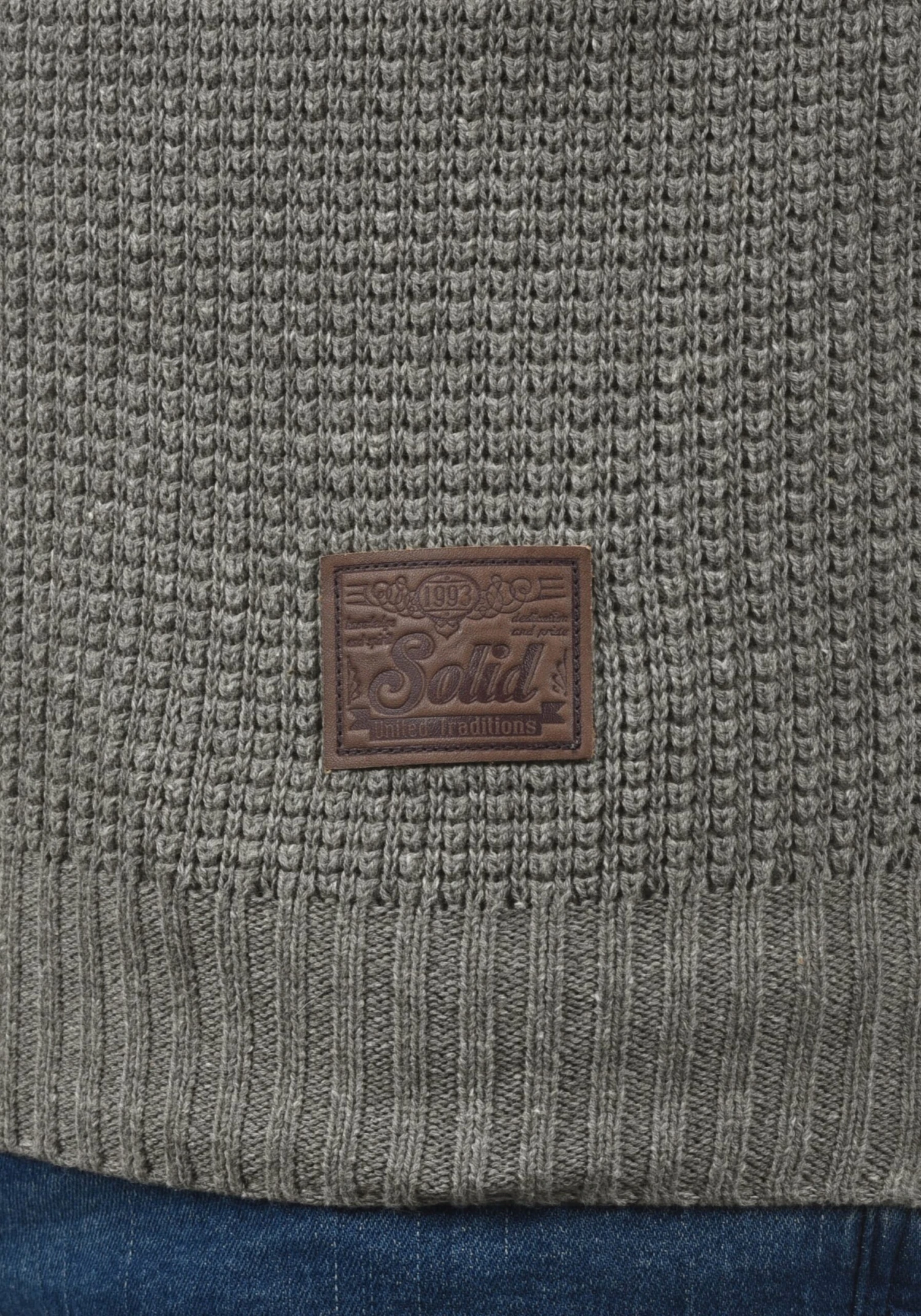 Solid Vesten Gebreid Vest Tristan Heren Grijs 6 Solid Vesten Gebreid Vest Tristan Heren Grijs - Afbeelding 4