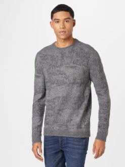 QS By S.Oliver Crewneck Truien Trui Heren Donkergrijs -Herenkleding Winkel 4a73334aa58a61b84347ae069bb88c4f